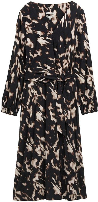Tom Tailor - Wikkeljurk - Blurry Animal Design - Met Patroon