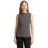 TOM TAILOR - Top - Lichtbeige - Lichtlila - Zwart - Mouwloos