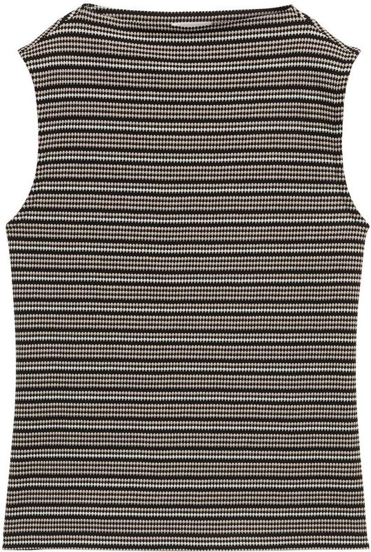 TOM TAILOR - Top - Lichtbeige - Lichtlila - Zwart - Mouwloos