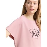 TOM TAILOR - Shirt - Oudroze - Raglanmouwen - Kwartmouw