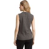 TOM TAILOR - Top - Lichtbeige - Lichtlila - Zwart - Mouwloos