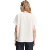 TOM TAILOR - Shirt - Rosa/Wolwit - T-shirt - Raglanmouwen