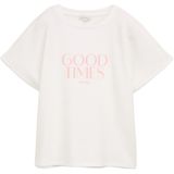 TOM TAILOR - Shirt - Rosa/Wolwit - T-shirt - Raglanmouwen