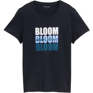 TOM TAILOR - Shirt - Navy - Saffier - Lichtblauw - Wit