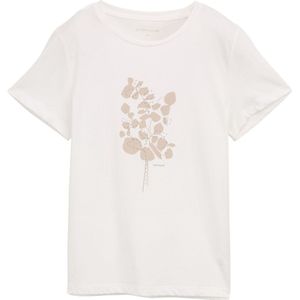 TOM TAILOR - Shirt - Grijs/Wit - Kwartmouw - Ronde Hals - Motiefprint