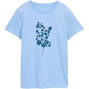 Tom Tailor - T-shirt - Effen - Regular Fit - Katoen - Motiefprint
