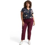 TOM TAILOR - 16427 - Tapered Relaxed Broek - Bordeauxrood