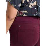 TOM TAILOR - 16427 - Tapered Relaxed Broek - Bordeauxrood