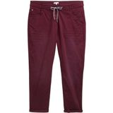 TOM TAILOR - 16427 - Tapered Relaxed Broek - Bordeauxrood