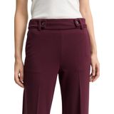 Tom Tailor - Straight Leg Broek - Viscosemix - Damesbroek - Effen - Enkellang