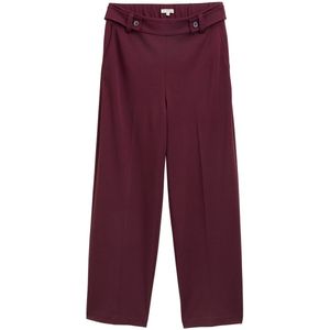Tom Tailor - Straight Leg Broek - Viscosemix - Damesbroek - Effen - Enkellang