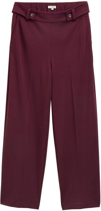 Tom Tailor - Straight Leg Broek - Viscosemix - Damesbroek - Effen - Enkellang