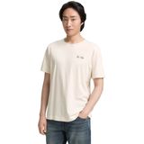 TOM TAILOR DENIM - Sweatshirt - Wolwit - Capuchon met Trekkoord