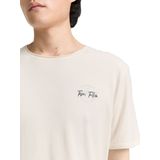 TOM TAILOR DENIM - Sweatshirt - Wolwit - Capuchon met Trekkoord