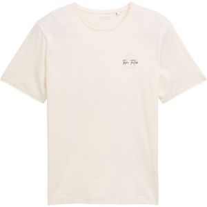 TOM TAILOR DENIM - Sweatshirt - Wolwit - Capuchon met Trekkoord