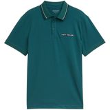 TOM TAILOR - Poloshirt - Marine - Katoen - Kwartmouw