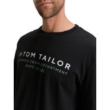 Tom Tailor - 1047769 - T-shirt - Zwart - Lange Mouwen