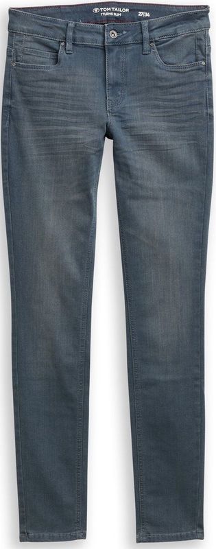 TOM TAILOR - Jeans 'Lene' - Donkerblauw - Slimfit - Heavy Washed