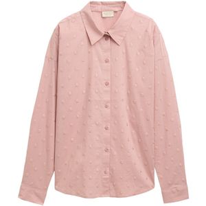 TOM TAILOR DENIM - Blouse - Rosa - Klassieke Blouse - Lange Mouw