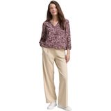 Blouse - Pofmouwen - Viscose - Losse Pasvorm - All-over Patroon