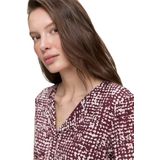 Blouse - Pofmouwen - Viscose - Losse Pasvorm - All-over Patroon