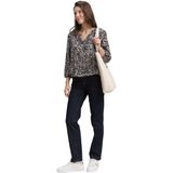 Blouse - Gevoerd - Viscose - All-over Patroon - Driekwart Mouw