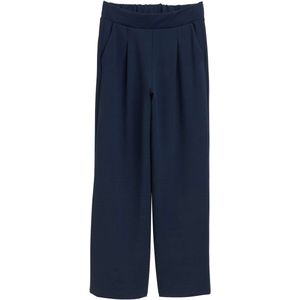 TOM TAILOR DENIM - Bandplooibroek - Donkerblauw - Wide Leg - Mid Waist