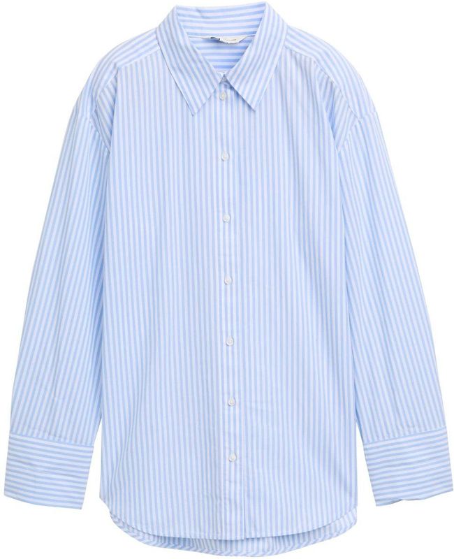 Tom Tailor - 1048319 - Bloes - Relaxte Pasvorm - Geweven Poplin Stof