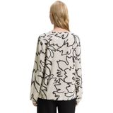 TOM TAILOR - Shirt - Grijs - Lange Mouw - Bloemenprint