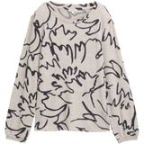 TOM TAILOR - Shirt - Grijs - Lange Mouw - Bloemenprint