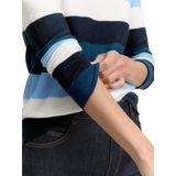 Tom Tailor - Gebreide Gestructureerde Gestreepte Trui