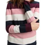 Tom Tailor - Gebreide Gestructureerde Gestreepte Trui