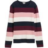 Tom Tailor - Gebreide Gestructureerde Gestreepte Trui