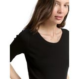 Bikini - Deep Black - Zonder Capuchon - Halve Armlengte - Afgeronde Zoom