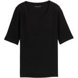 Bikini - Deep Black - Zonder Capuchon - Halve Armlengte - Afgeronde Zoom