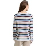 Tom Tailor - Regular Fit - Damespullover - Puur Katoen - All-over Motief