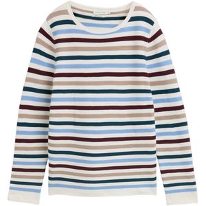 Tom Tailor - Regular Fit - Damespullover - Puur Katoen - All-over Motief