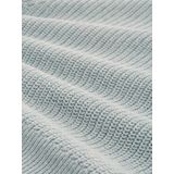 Tom Tailor Denim - Gebreide Trui - Silver Cloud Blue Melange - Met Breistructuur