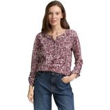 TOM TAILOR - Shirt - Lichtbeige - Dierenprint - Lange Mouwen