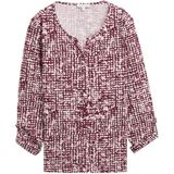 TOM TAILOR - Shirt - Lichtbeige - Dierenprint - Lange Mouwen