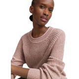 Tom Tailor Denim - Gebreide Trui - Antique Rose Melange - Met Breistructuur