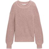 Tom Tailor Denim - Gebreide Trui - Antique Rose Melange - Met Breistructuur
