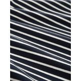 TOM TAILOR - Shirt - Navy/Wit - Lange Mouw - Normale Pasvorm