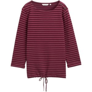 Tom Tailor - Damesshirt - Gestreept - Katoenmix - Relaxed Fit