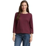 Tom Tailor - Damesshirt - Gestreept - Katoenmix - Relaxed Fit