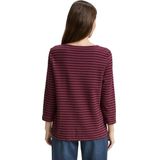 Tom Tailor - Damesshirt - All-over Motief - Katoenmix - 3/4-Mouwen