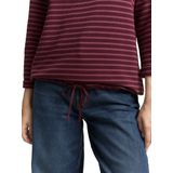 Tom Tailor - Damesshirt - All-over Motief - Katoenmix - 3/4-Mouwen