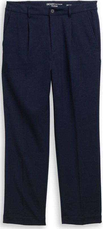Tom Tailor Denim - Loose Chino - Mêlee - Heren - Wide Leg - High Waist