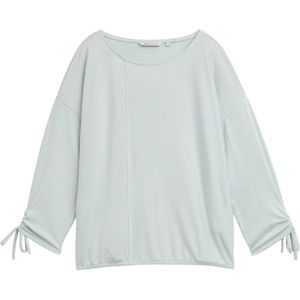 Losvallende Top - Lichtgrijs - Jacquard - Losse Pasvorm