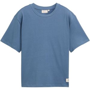 TOM TAILOR DENIM - Shirt - Donkerblauw - Jersey - Ronde Hals